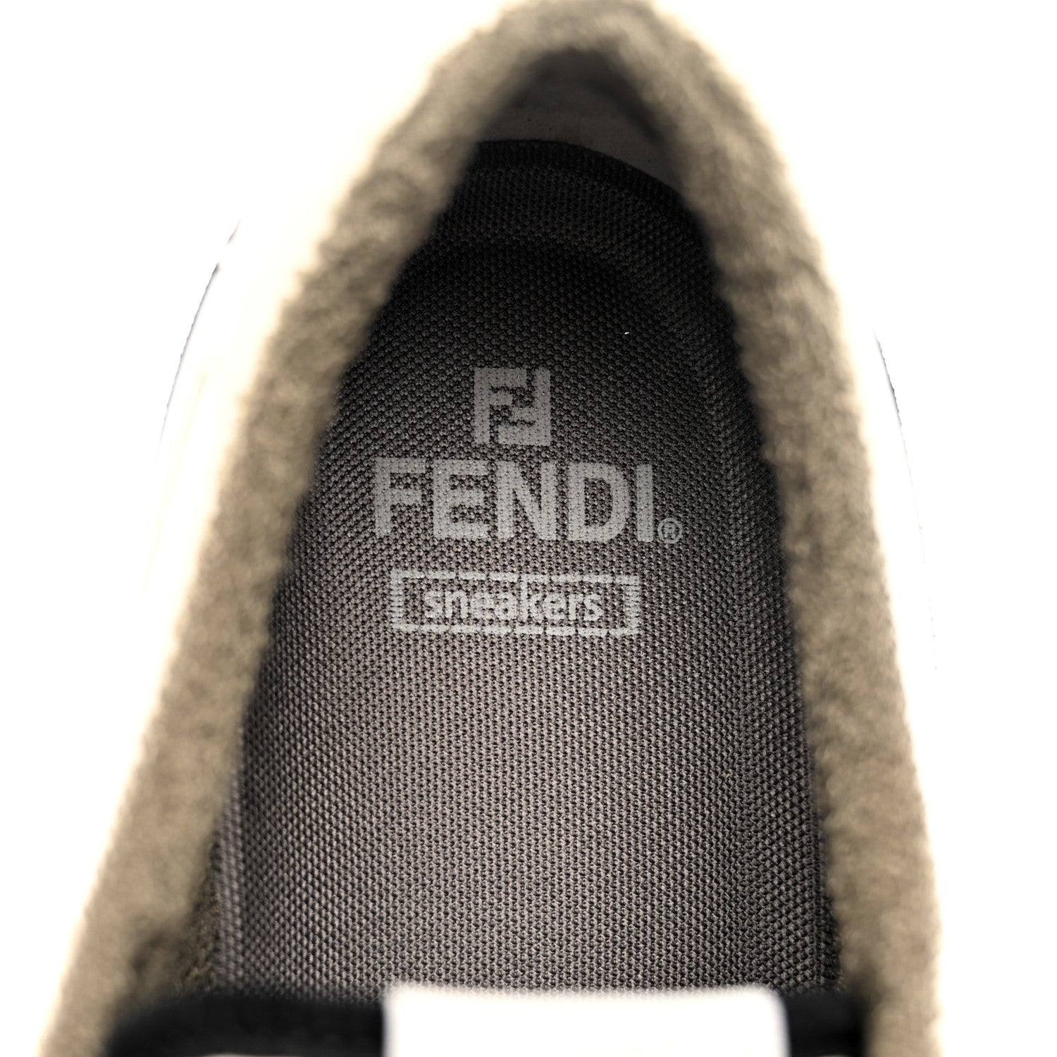 Fendi Suede Vitello Mens Fendi Match Low Top Sneakers 10 Milk Black 9 of 12