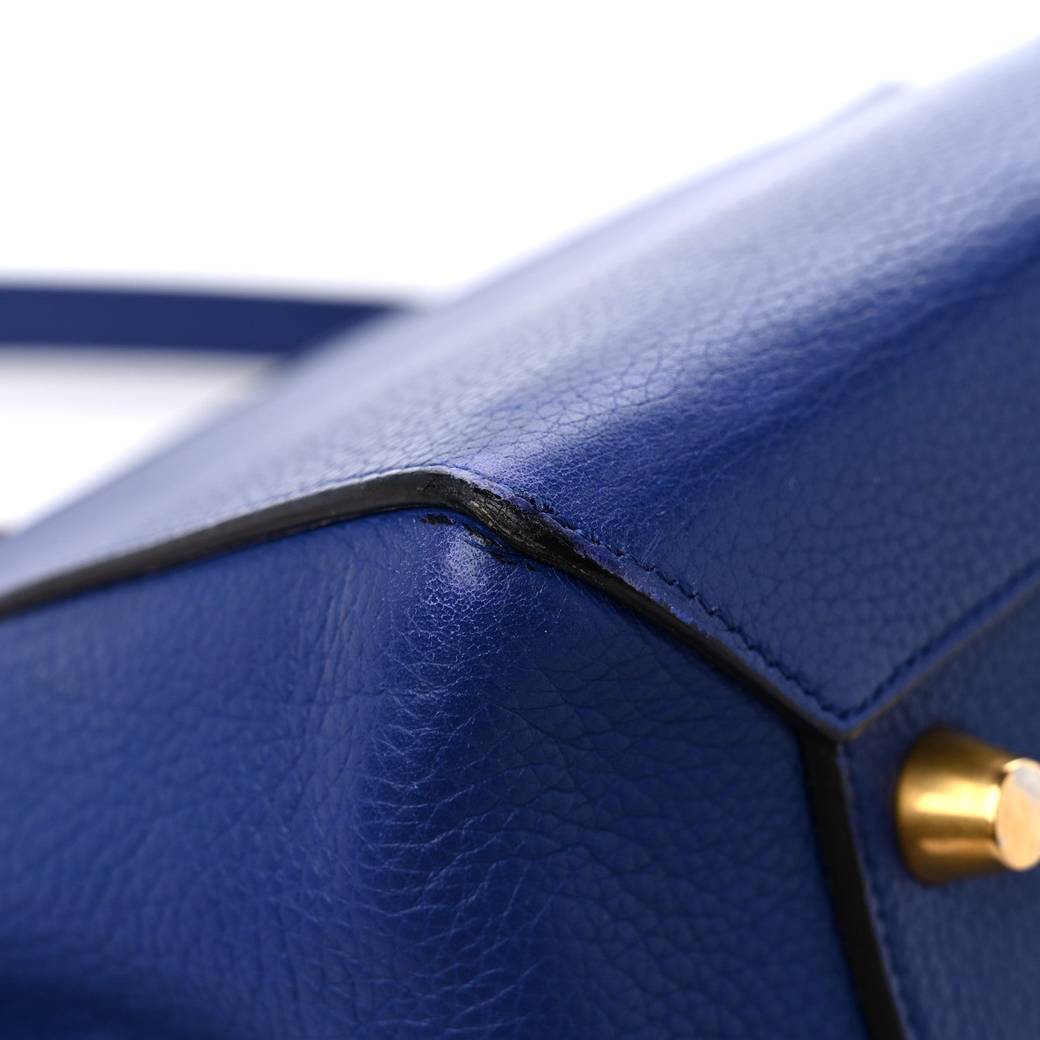 Celine Grained Calfskin Small Belt Bag Indigo 10 of 17