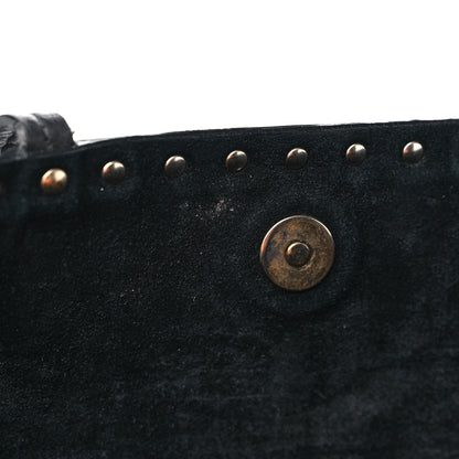 Valentino Garavani Grained Calfskin Rockstud Shoulder Tote Black 13 of 17