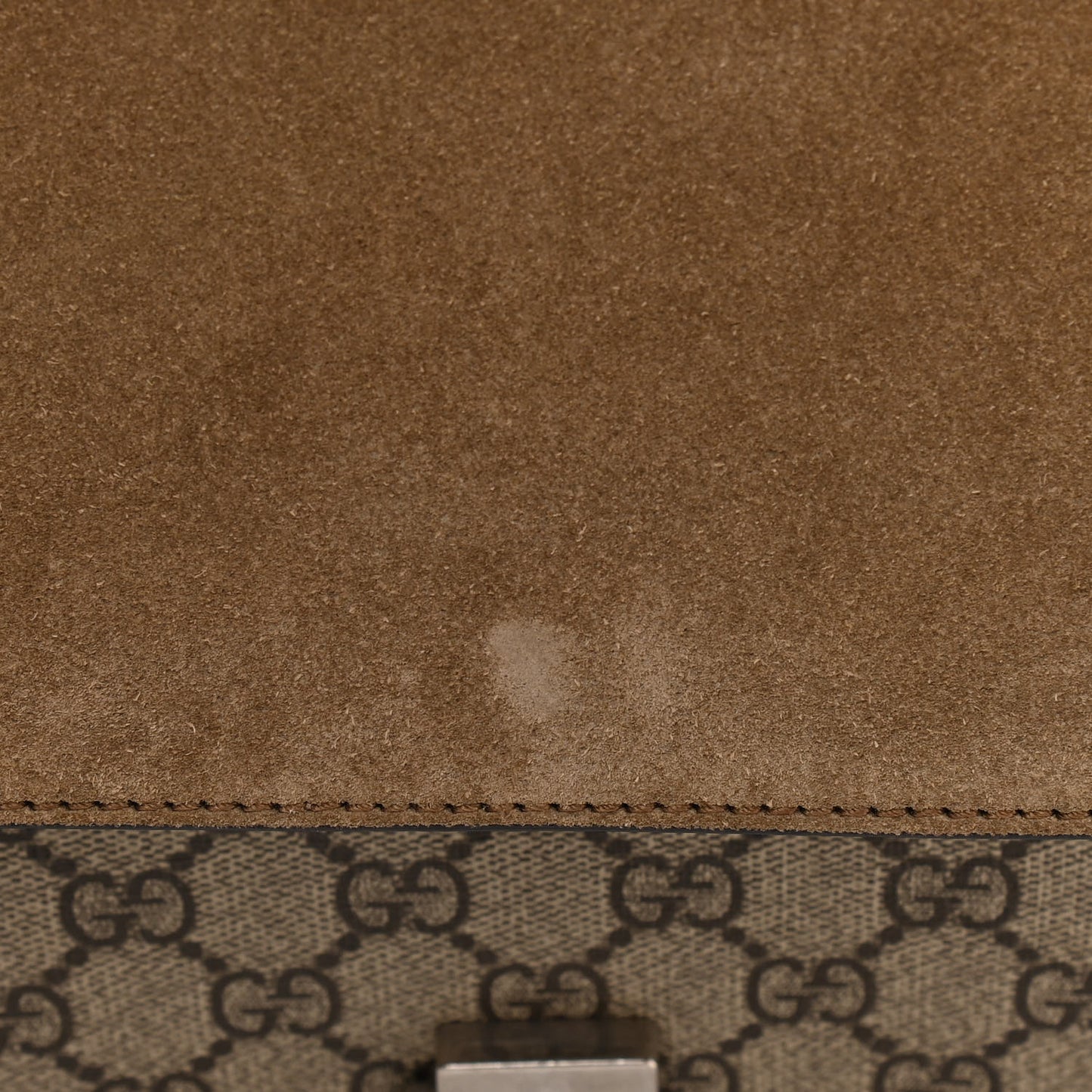 GG Supreme Monogram Medium Dionysus Shoulder Bag Taupe