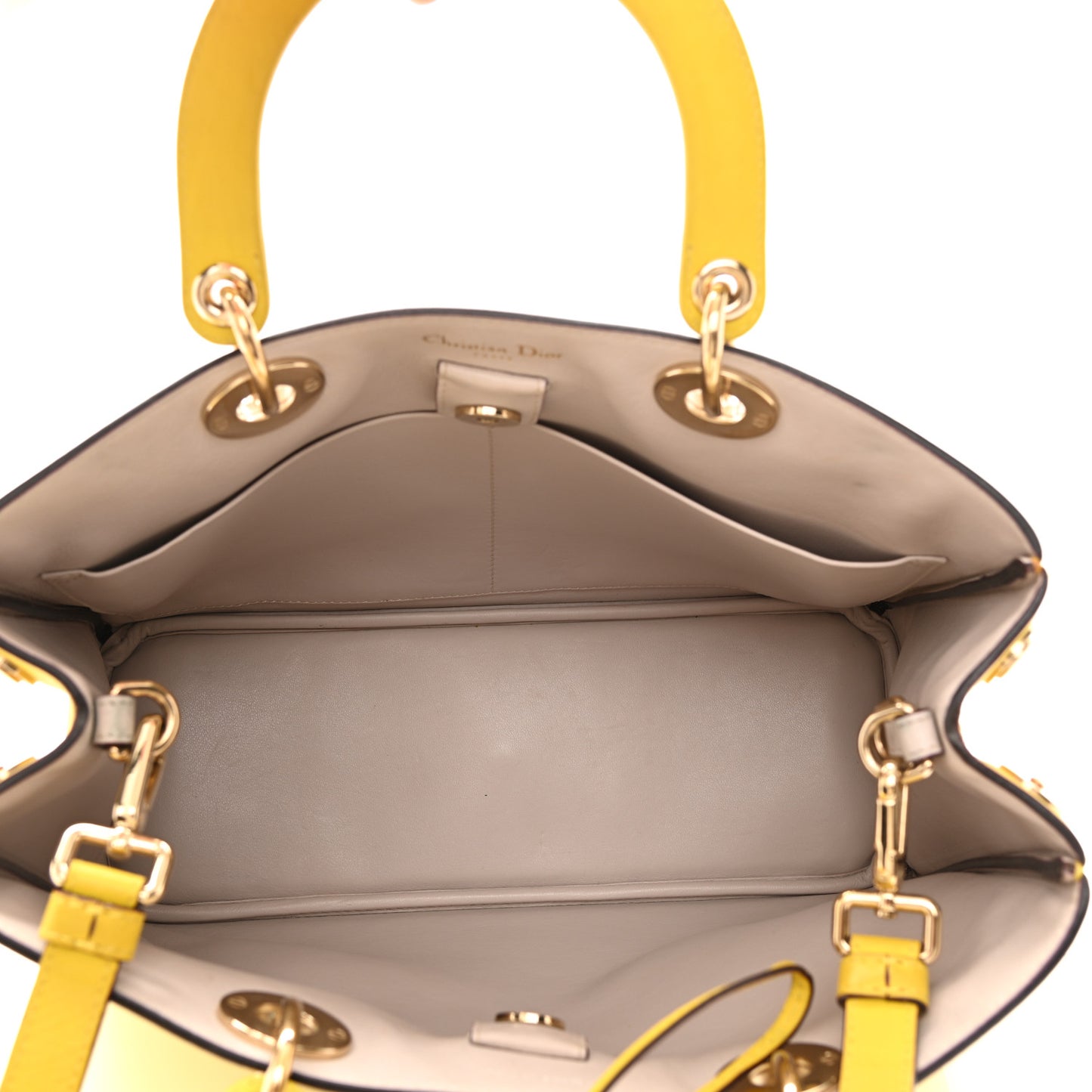 Smooth Calfskin Medium Diorissimo Tote Vert Acide