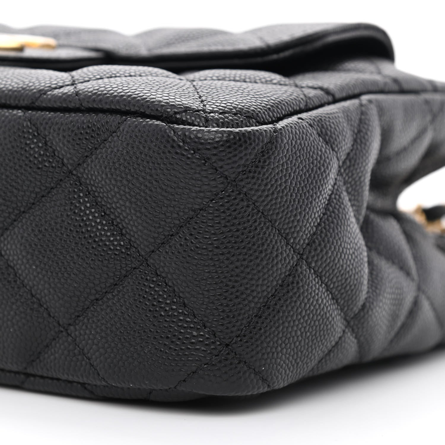 Chanel Caviar Quilted Small Wavy CC Hobo Black 10 of 11
