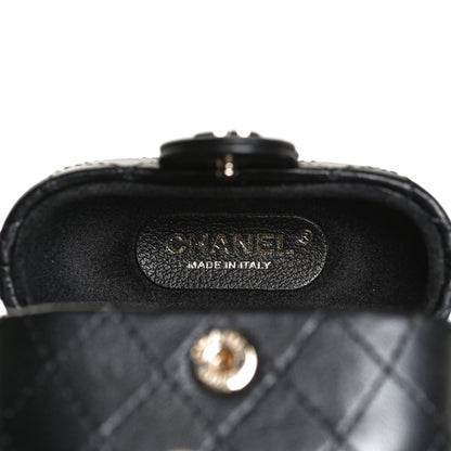 Chanel Lambskin Quilted Airpods Pro Case With Chain Black 5 of 7
