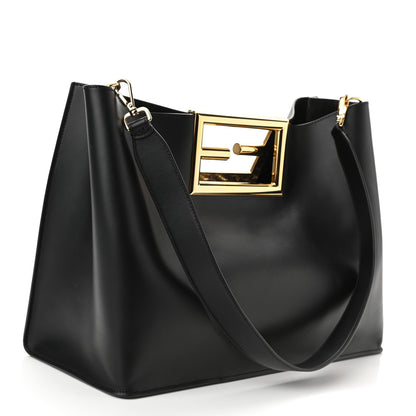 Fendi Vitello King Medium Fendi Way Tote Black 3 of 10