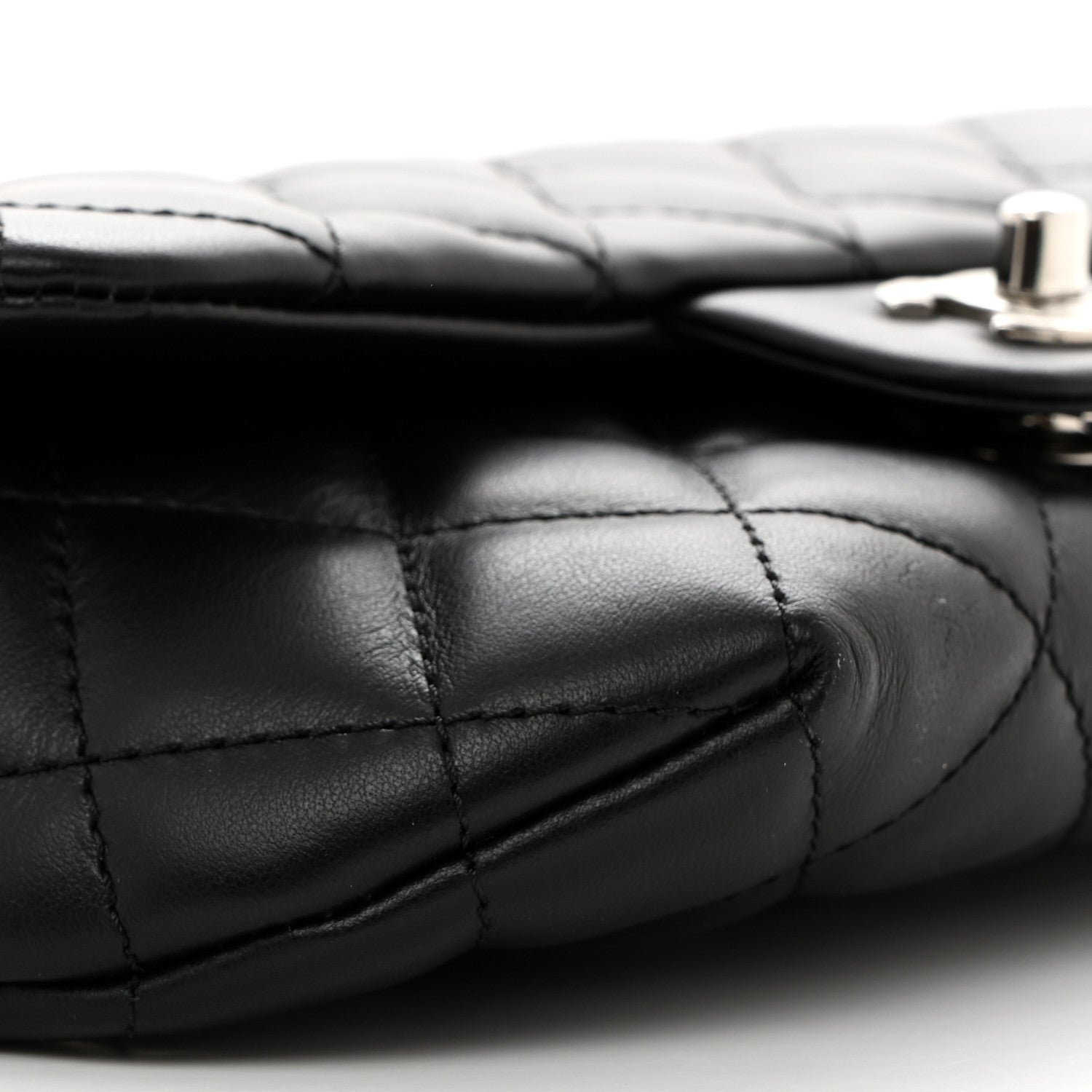 Chanel Calfskin Quilted CC Uniform Flap Belt Bag Black 9 of 10