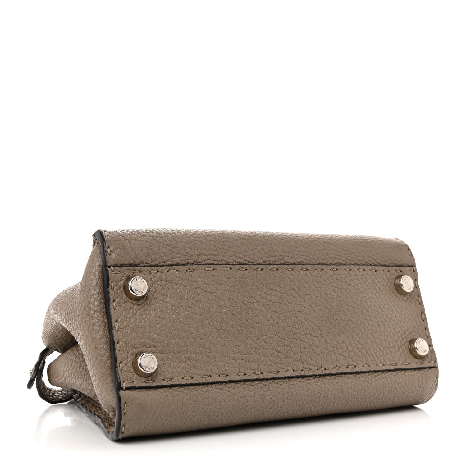 Fendi Cuoio Romano Snakeskin Selleria Mini Peekaboo Iconic Satchel Roccia Corda 4 of 13
