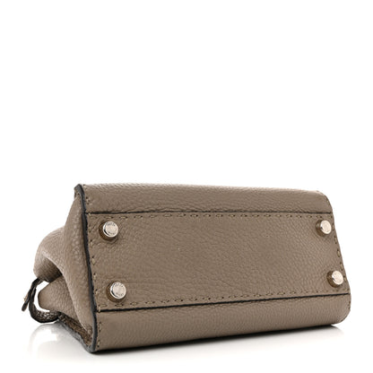 Fendi Cuoio Romano Snakeskin Selleria Mini Peekaboo Iconic Satchel Roccia Corda 4 of 13