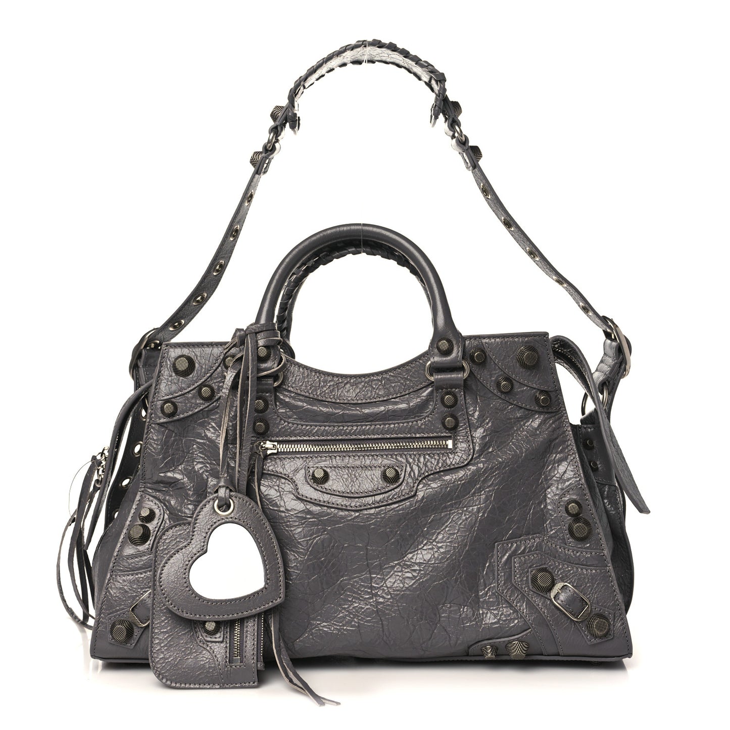 Agneau Arena Neo Cagole City Handbag Dark Grey