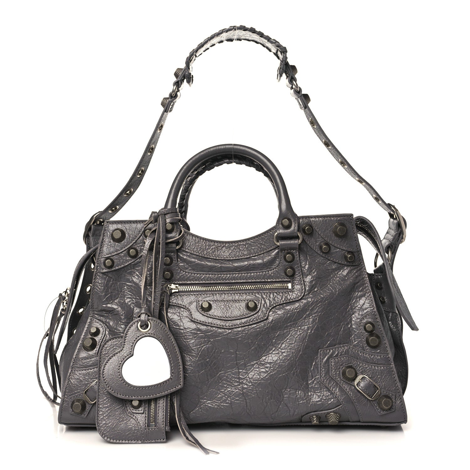 Balenciaga Agneau Arena Neo Cagole City Handbag Dark Grey 1 of 9