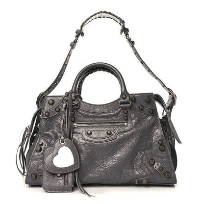 Balenciaga Agneau Arena Neo Cagole City Handbag Dark Grey 1 of 9