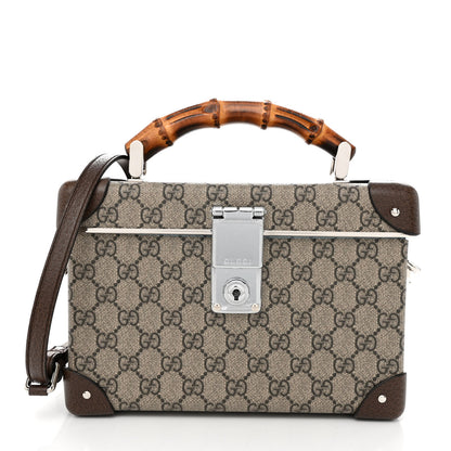 Gucci GG Supreme Monogram Globe-Trotter Beauty Case Brown 3 of 14