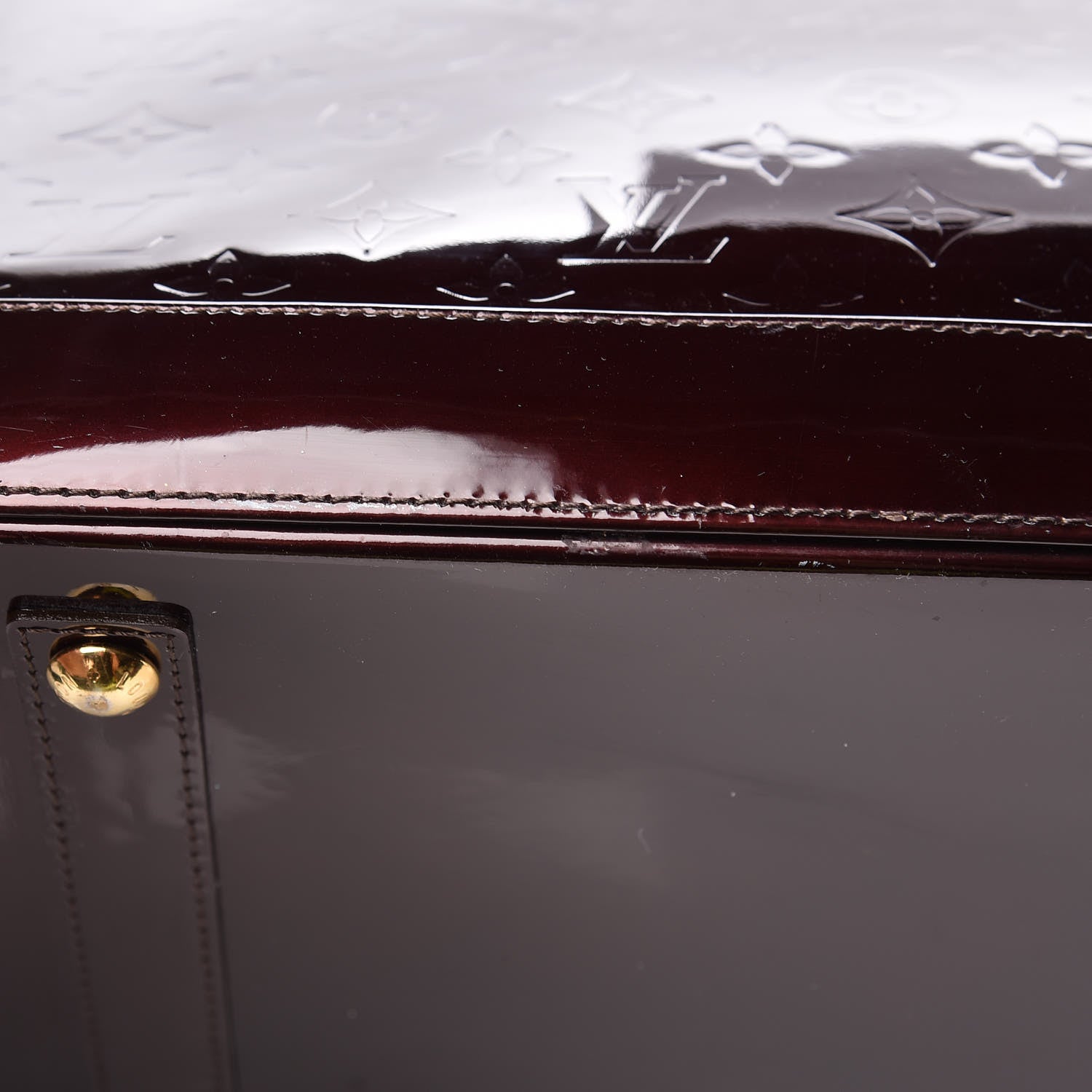 Louis Vuitton Vernis Alma GM Amarante 11 of 15