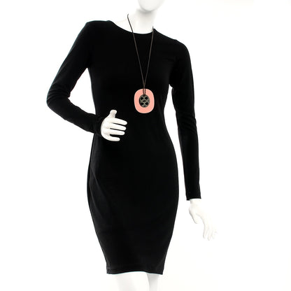 Hermes Buffalo Horn Lacquer Lift Necklace GM Meringue 2 of 5