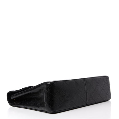 Chanel Caviar Quilted Jumbo Single Flap Black 4 of 12