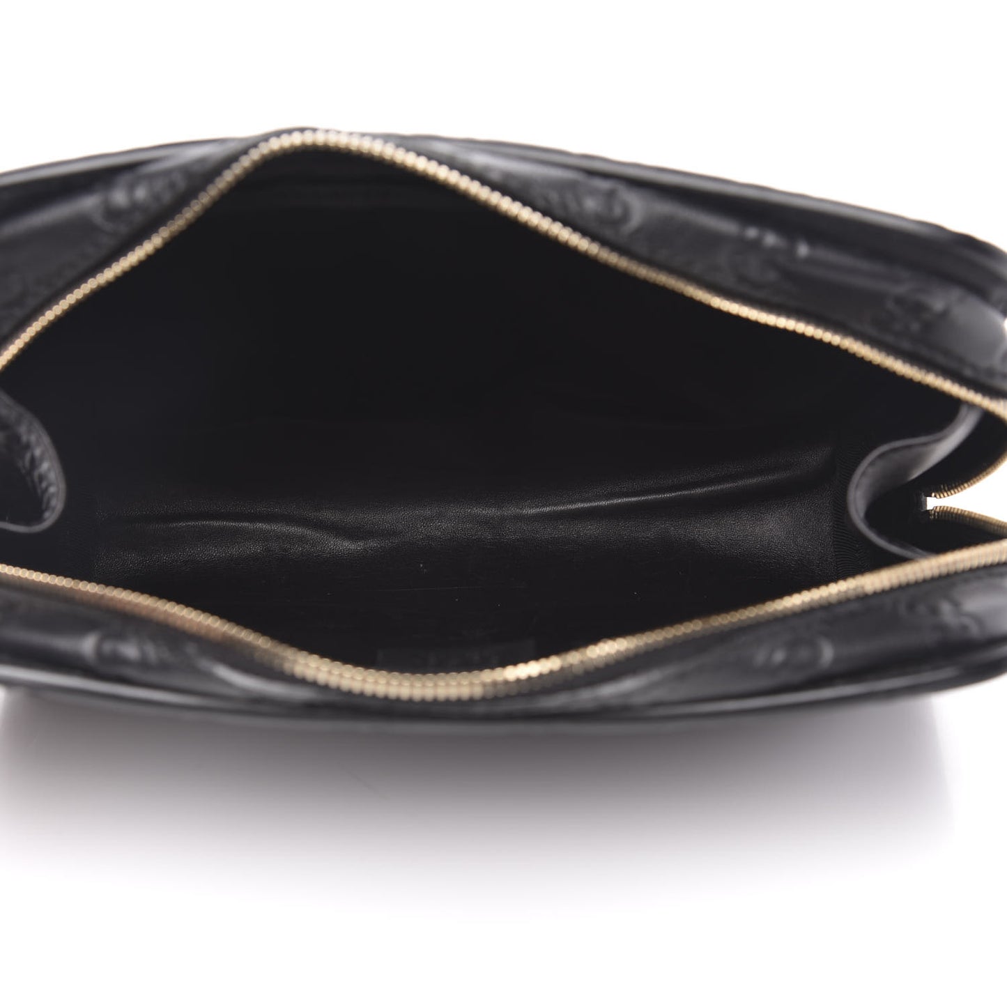 Guccissima Zip Clutch Black
