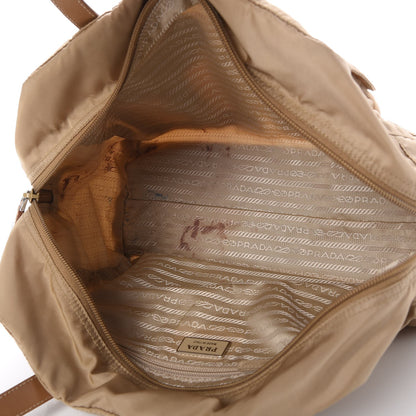 Prada Tessuto Nylon Vela Shopping Tote Beige 6 of 11