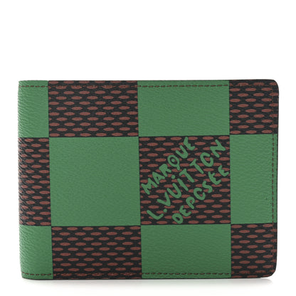 Louis Vuitton Damier Pop Multiple Wallet Green 1 of 6