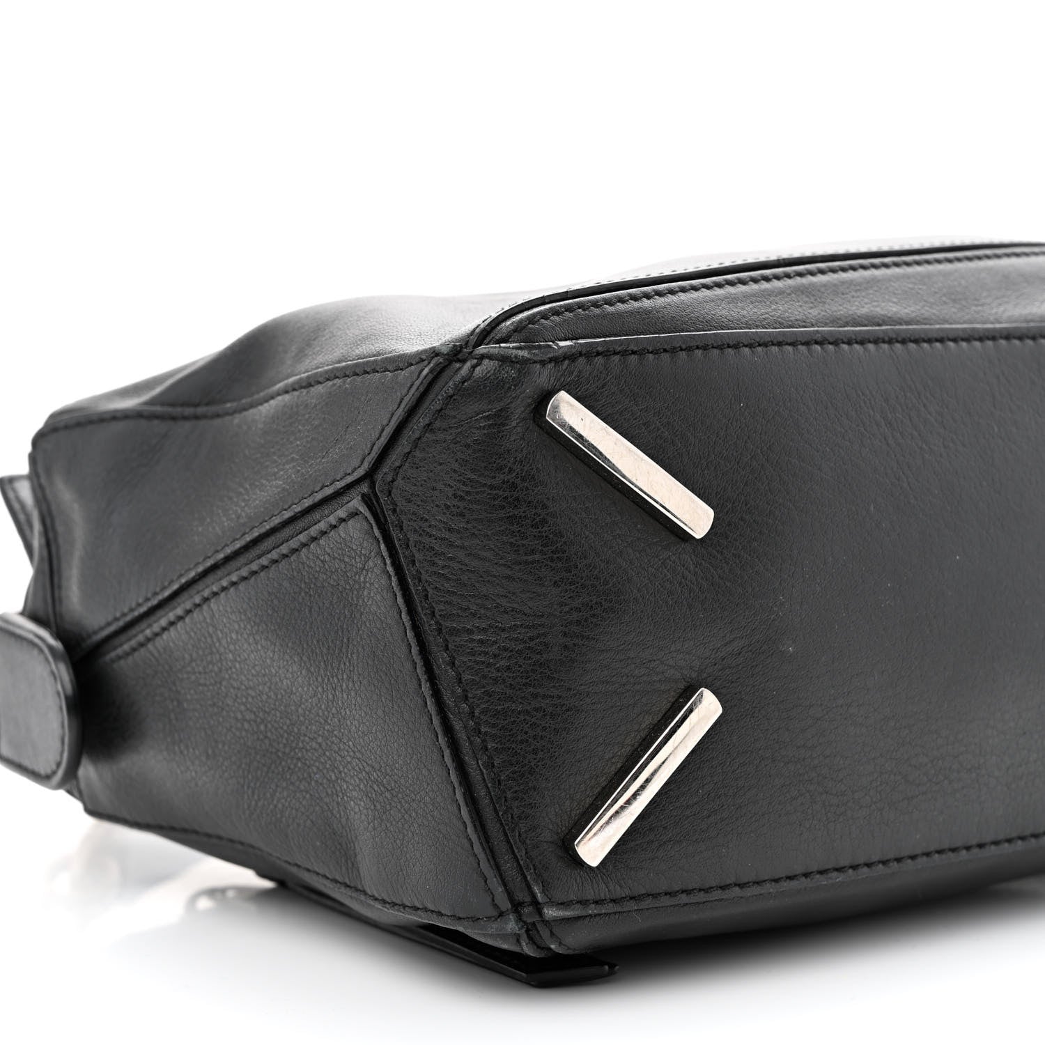 Loewe Calfskin Medium Puzzle Bag Black 9 of 15