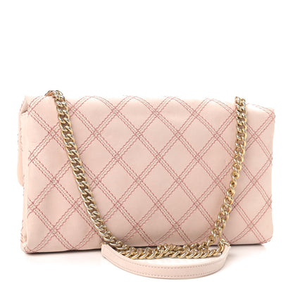 Chanel Calfskin Triple Stitch Medium Flap Pink 2 of 8