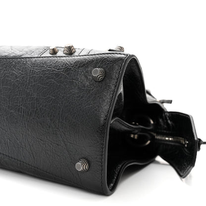 Balenciaga Agneau Arena Small Neo Cagole City Handbag Black 10 of 12