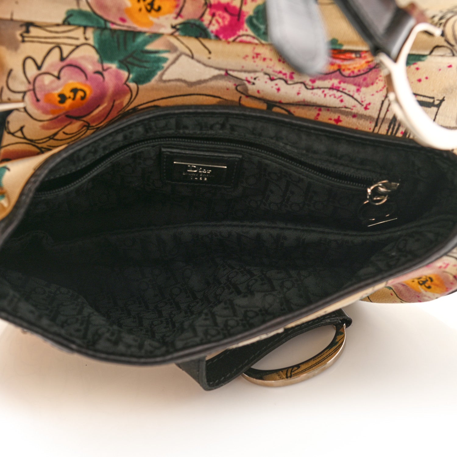 Christian Dior Canvas Paris 50s Saddle Bag Multicolor 5 of 10