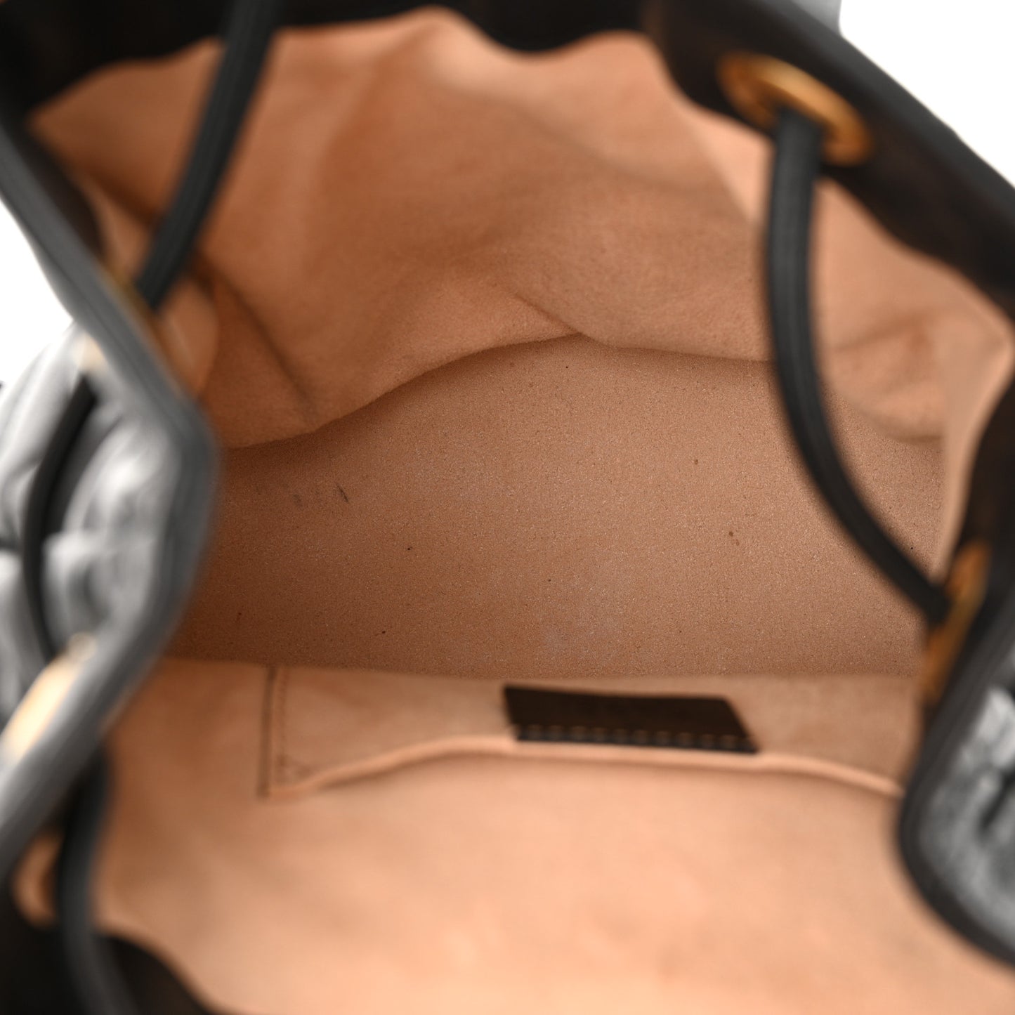 Calfskin Matelasse GG Marmont Flap Backpack Black