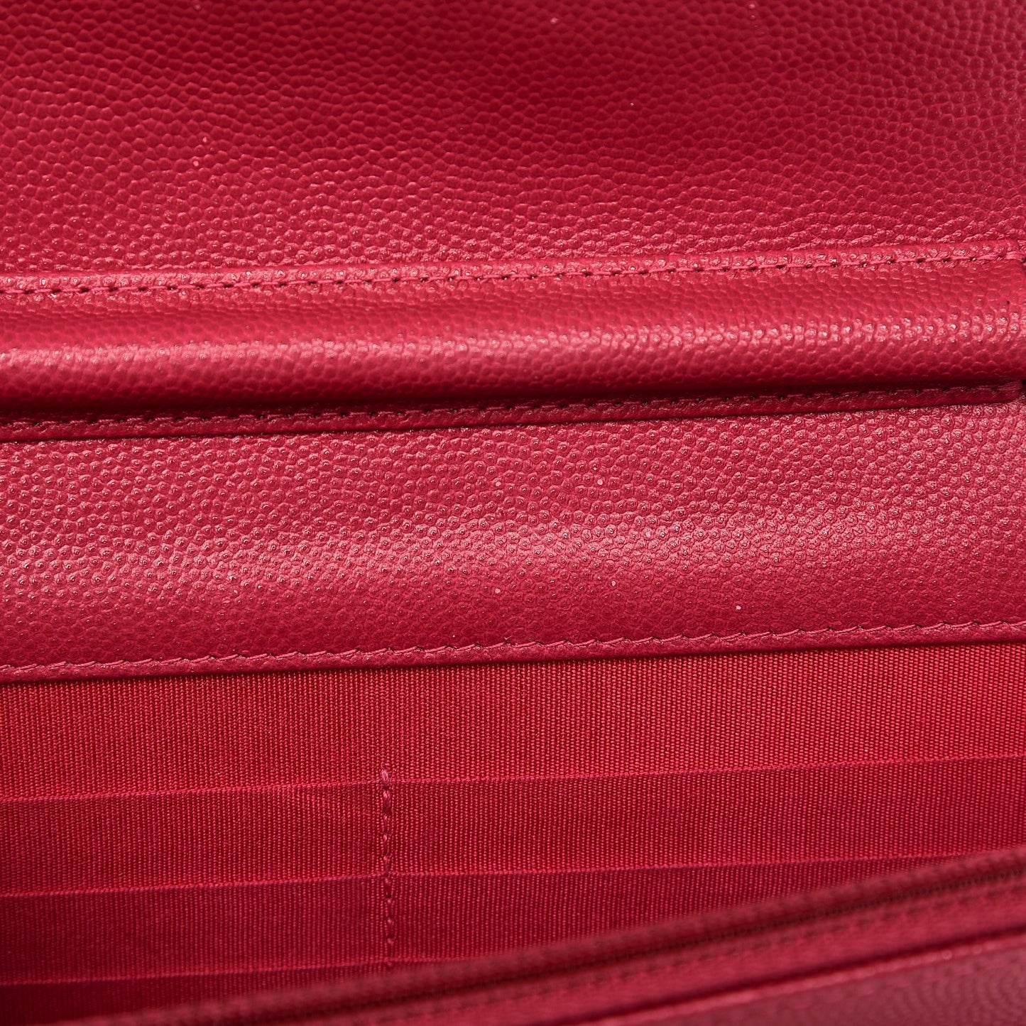 Caviar Quilted Boy Wallet On Chain WOC Fuchsia
