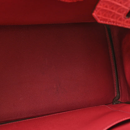 Hermes Matte Alligator Birkin 35 Bois De Rose 12 of 18