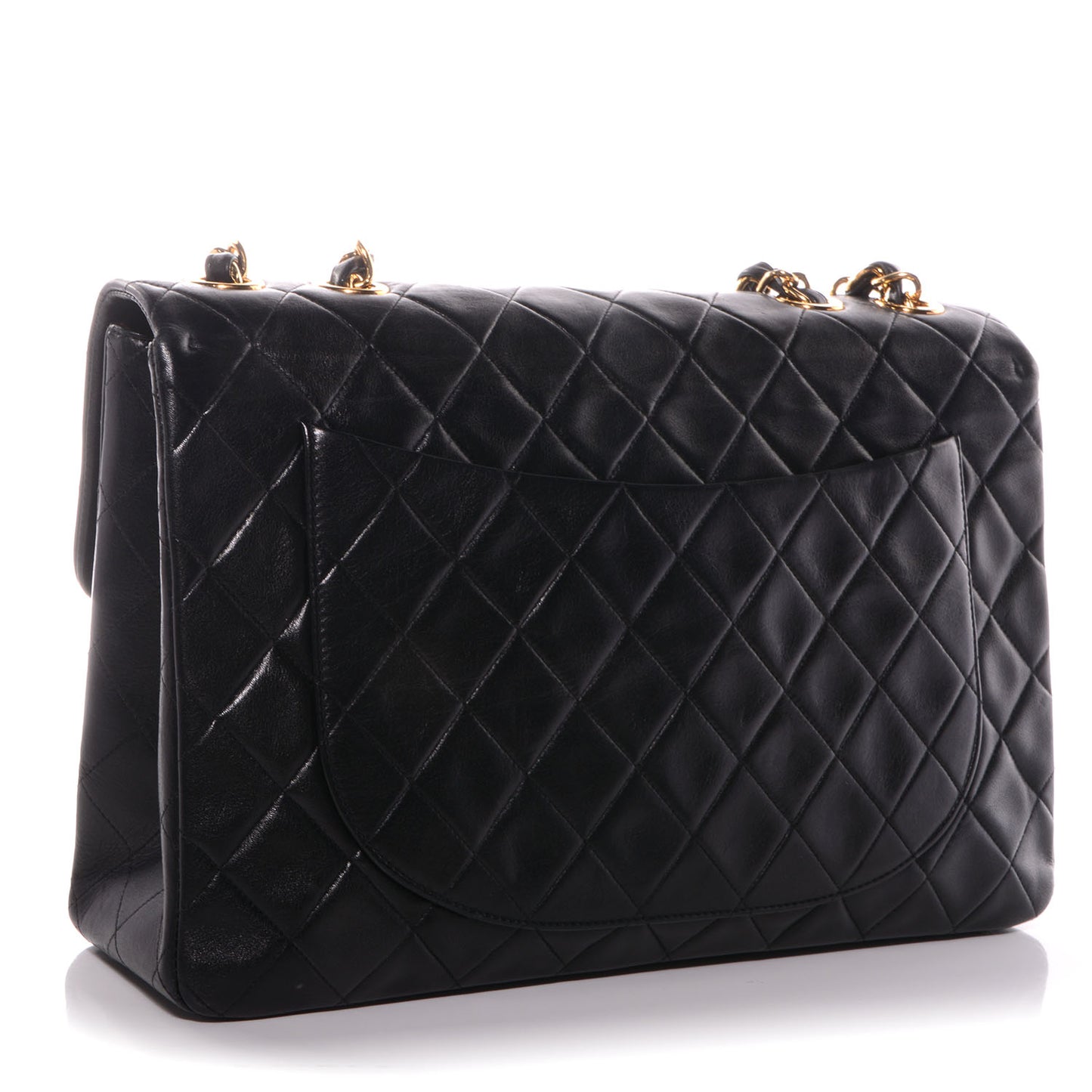 Lambskin XL Jumbo Flap Black