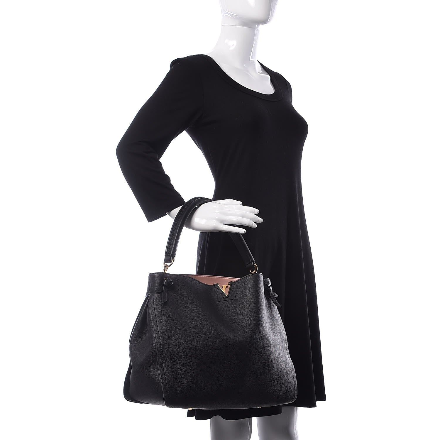 Louis Vuitton Calfskin Tournon Black 2 of 7