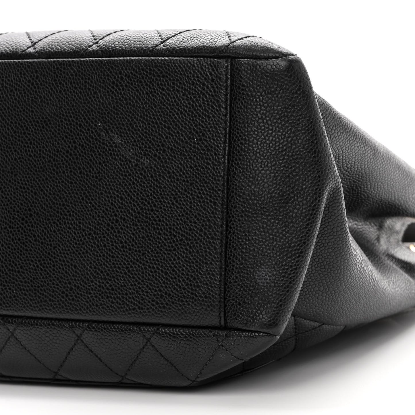 Caviar Quilted Grand Shopping Tote GST Black