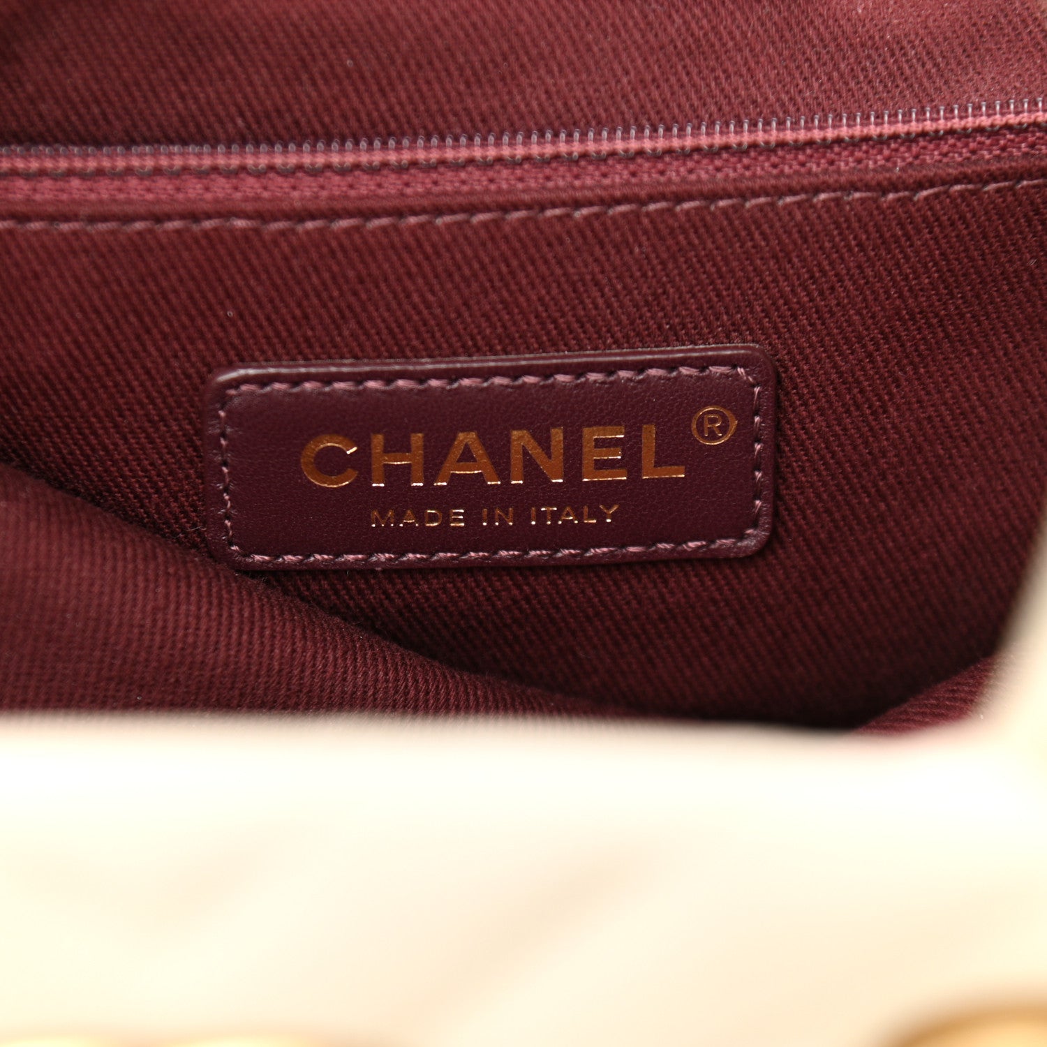 Chanel Caviar Chevron Quilted Coco Handle Shopping Tote Ivory 8 of 14