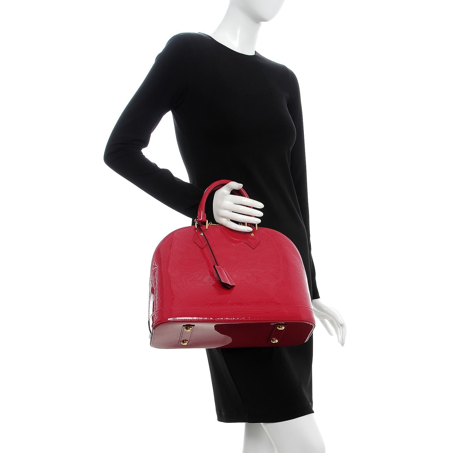 Louis Vuitton Vernis Alma MM Rose Indien 2 of 8