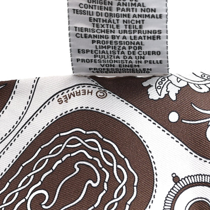 Hermes Silk Festival Des Amazones Bandana Fringed Twilly Craie Brun Craie Brun 4 of 4
