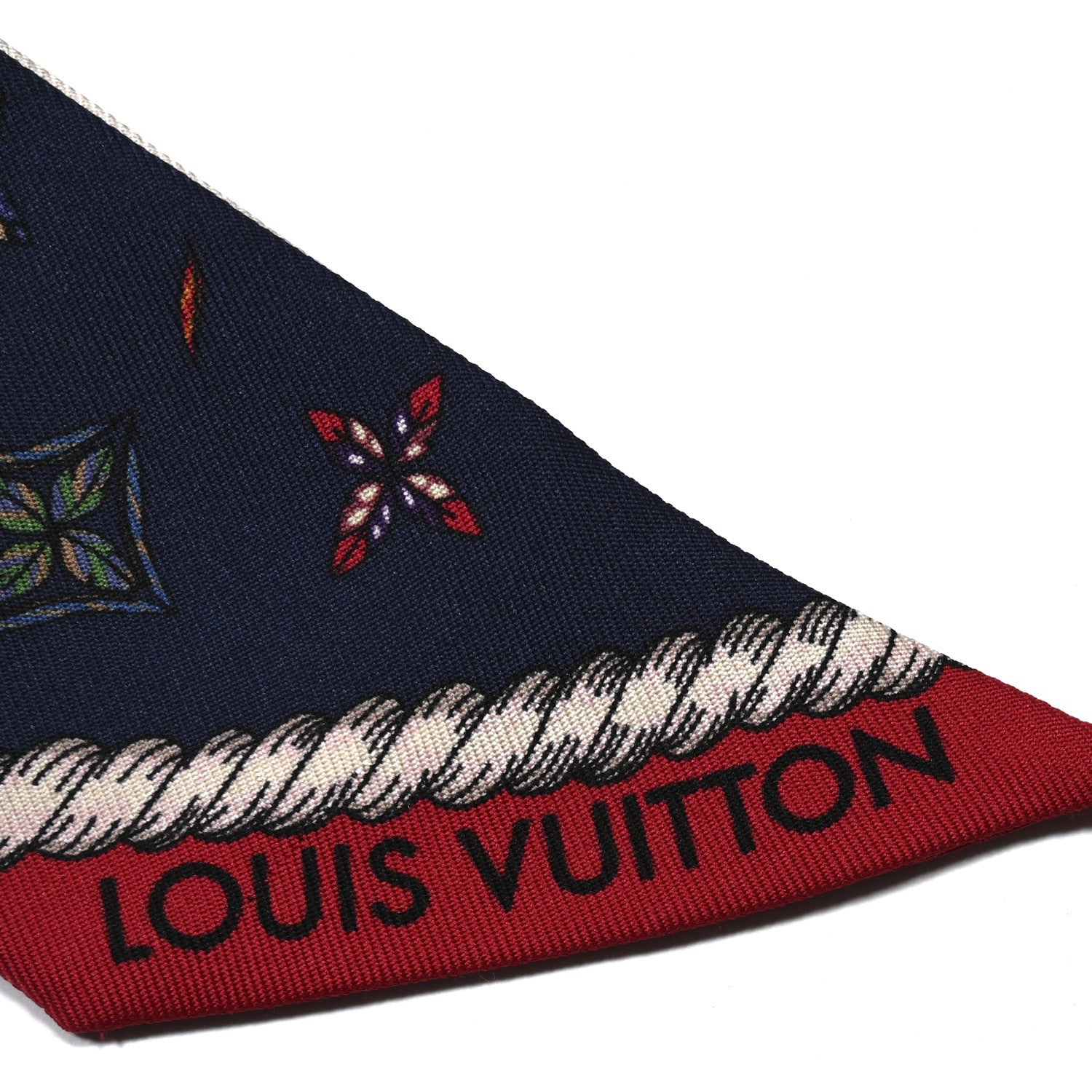 Louis Vuitton Silk Love Birds BB Bandeau Blue 3 of 4