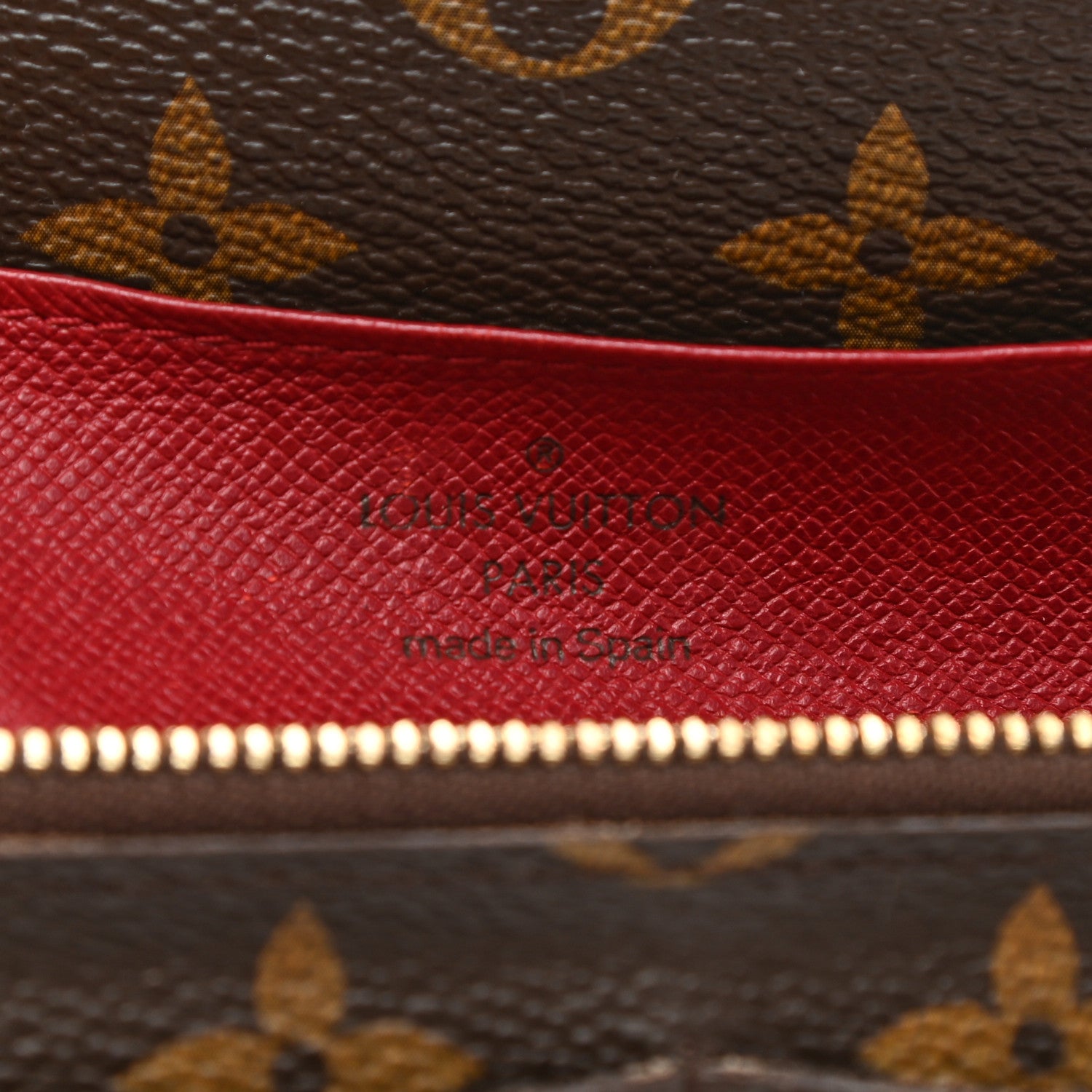 Louis Vuitton Monogram Emilie Wallet Red 6 of 14