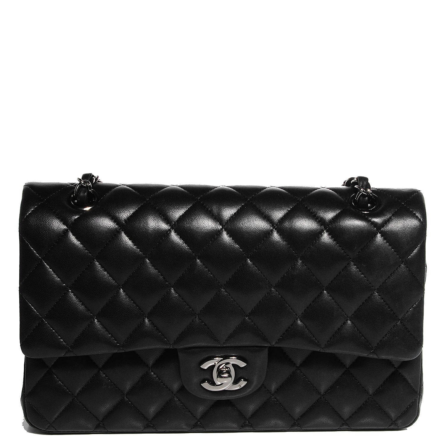 Chanel Lambskin Medium Double Flap Black 1 of 8