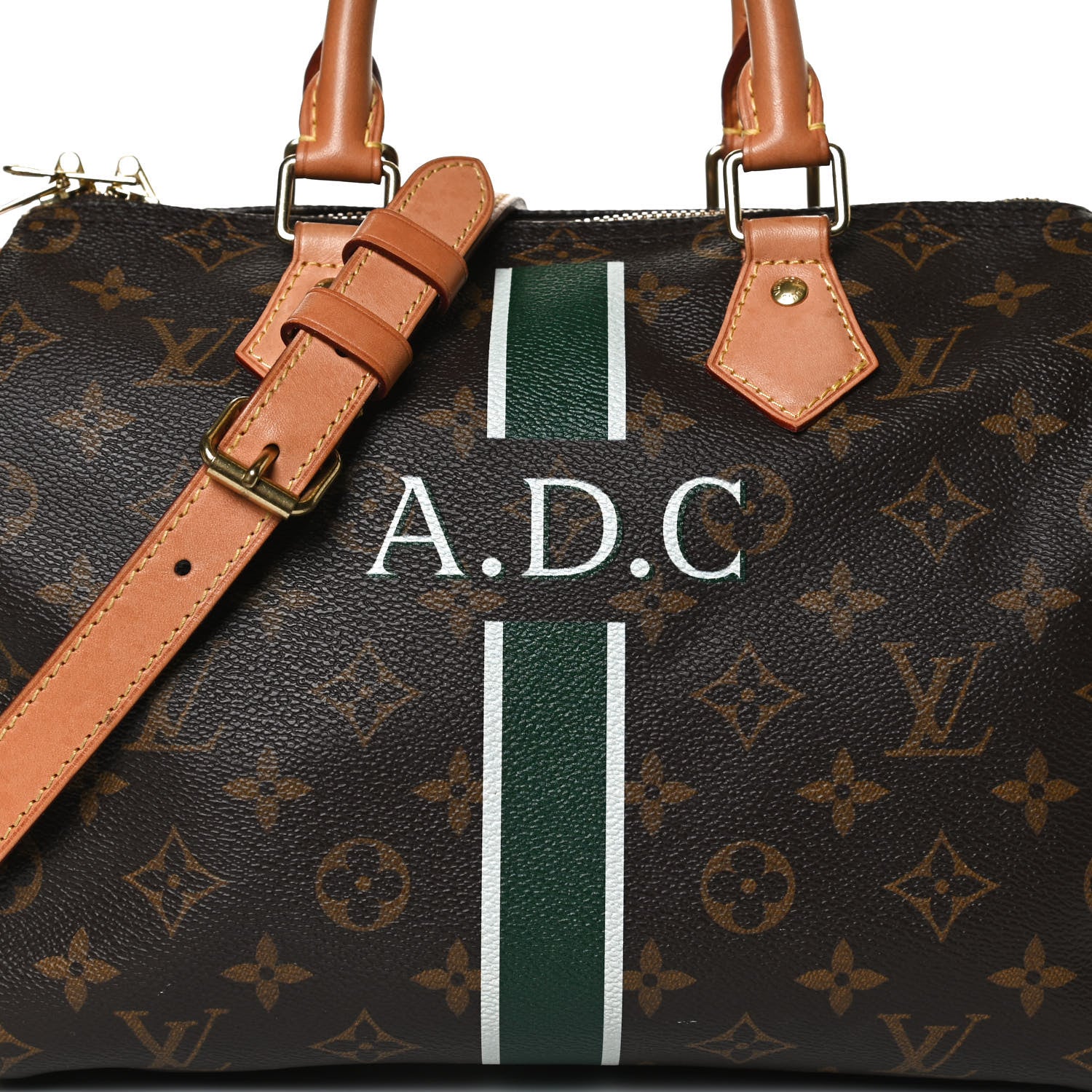 Louis Vuitton Monogram My LV Heritage Speedy Bandouliere 25 Vert Anglais White 9 of 15