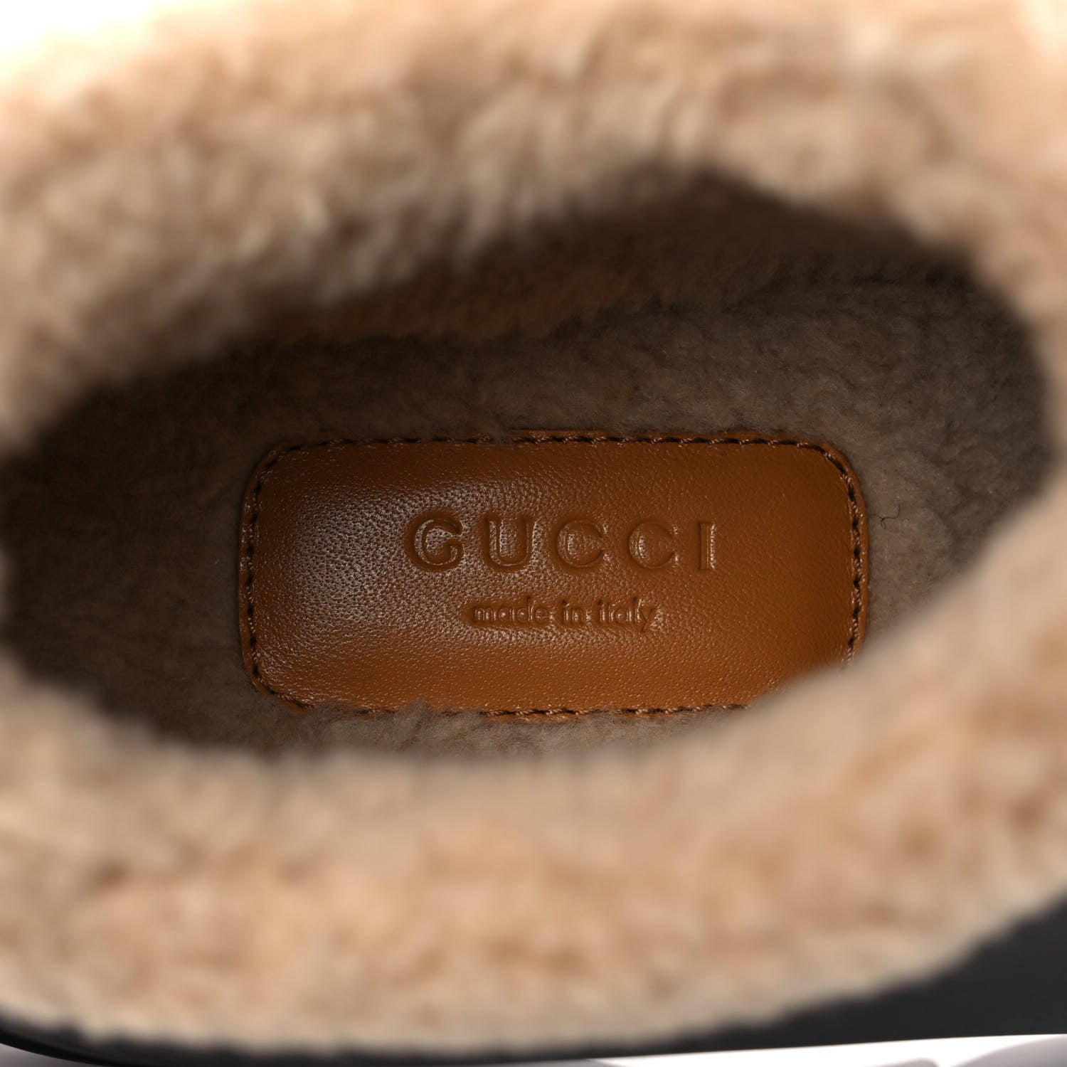 Gucci Rubber Wool Womens Crossy Ankle Boots 37 Black Butterscotch 7 of 9