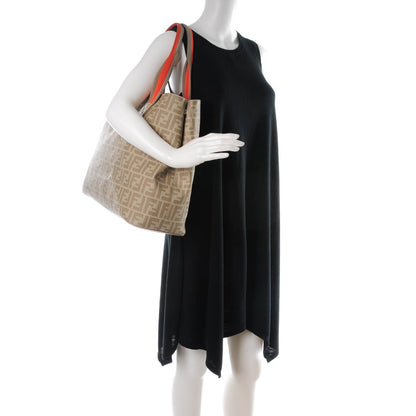 Fendi Zucca Spalmati Large Tote Kaki Pietra 2 of 7
