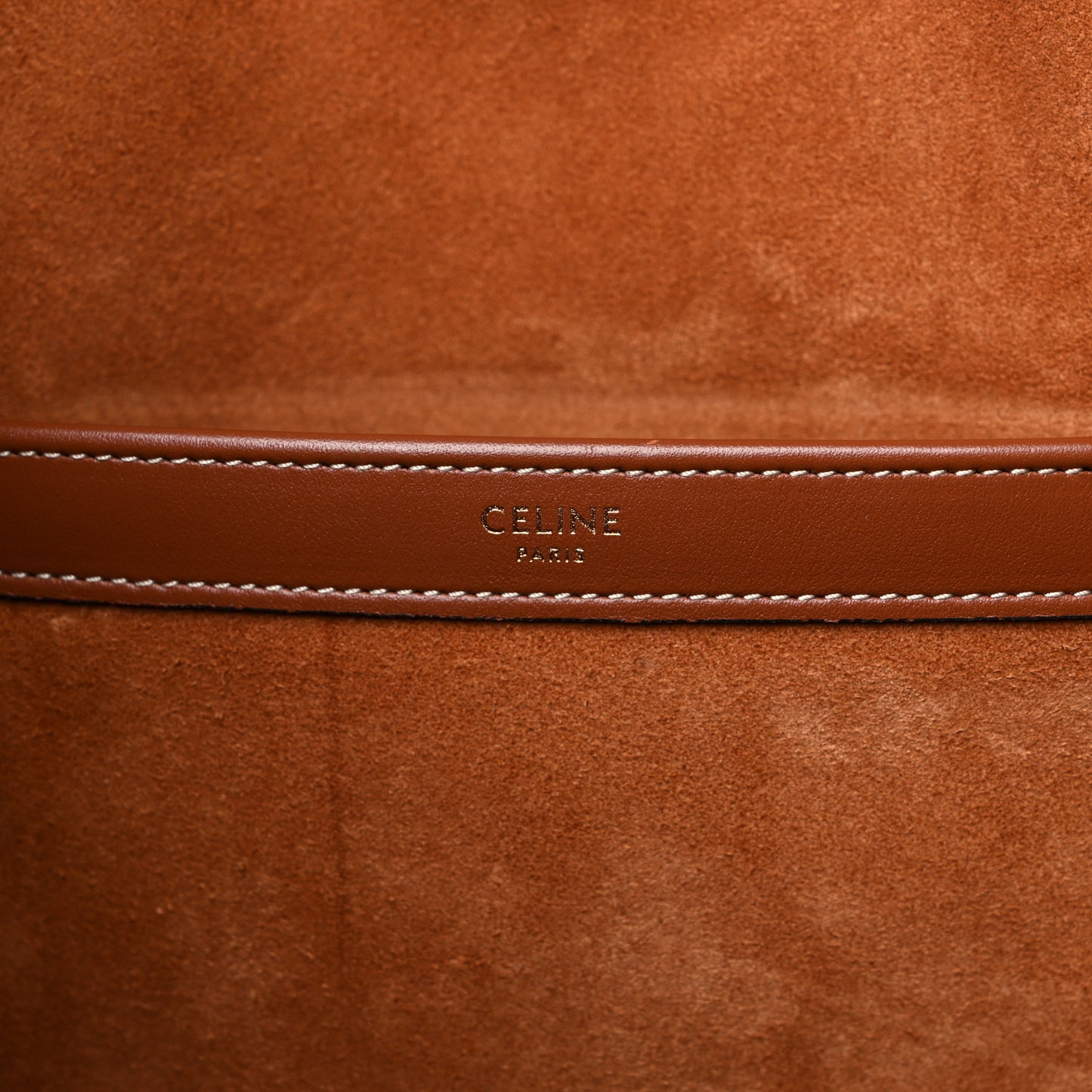 Smooth Calfskin Cuir Triomphe Cabas Drawstring Tan