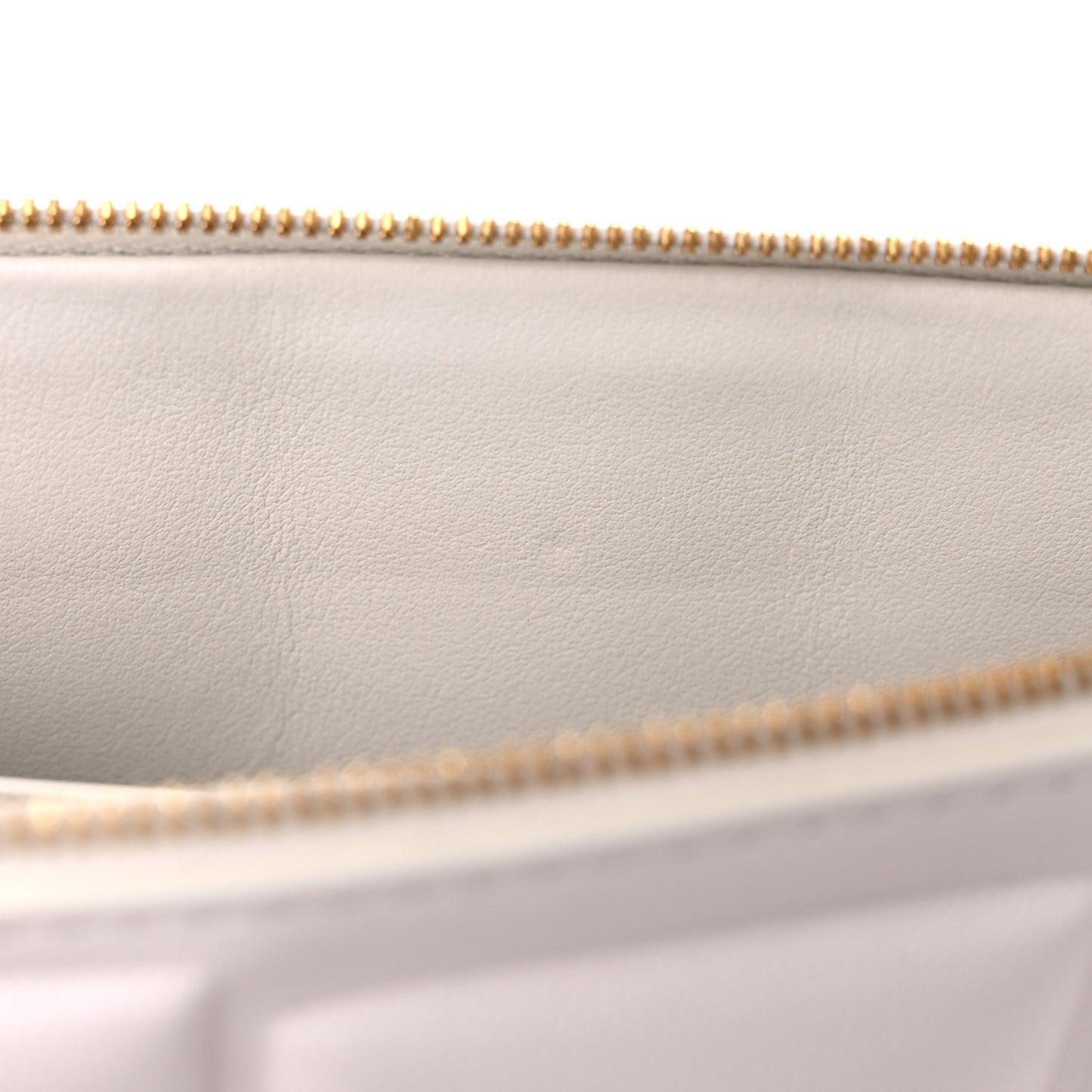Nappa Padded Intrecciato Flat Pouch Chalk