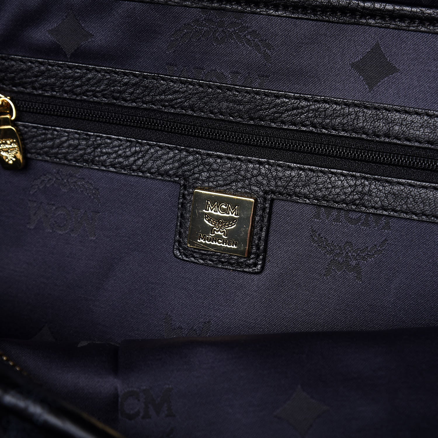 MCM Visetos Studded Medium Stark M Backpack Black 7 of 8