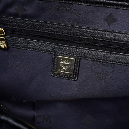 MCM Visetos Studded Medium Stark M Backpack Black 7 of 8
