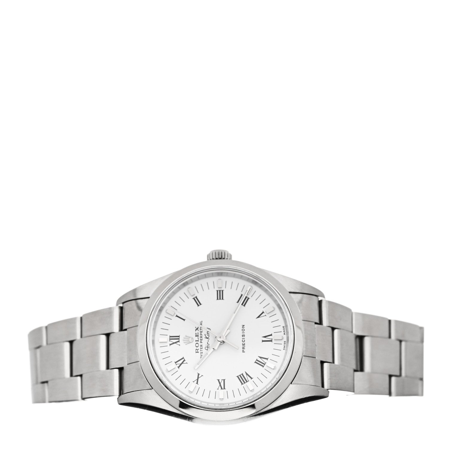 Rolex Stainless Steel 34mm Oyster Perpetual Air-King Watch White Roman 14000 3 of 8