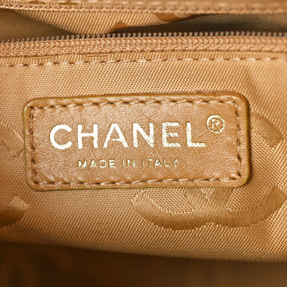 Chanel Calfskin Contrast Stitch Surpique Bowler Yellow 7 of 13