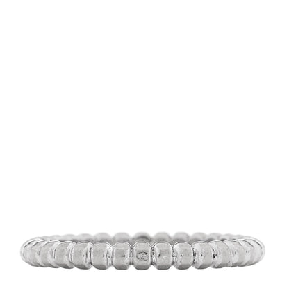 Van Cleef & Arpels 18K White Gold Small Perlee Ring 48 4.5 1 of 4