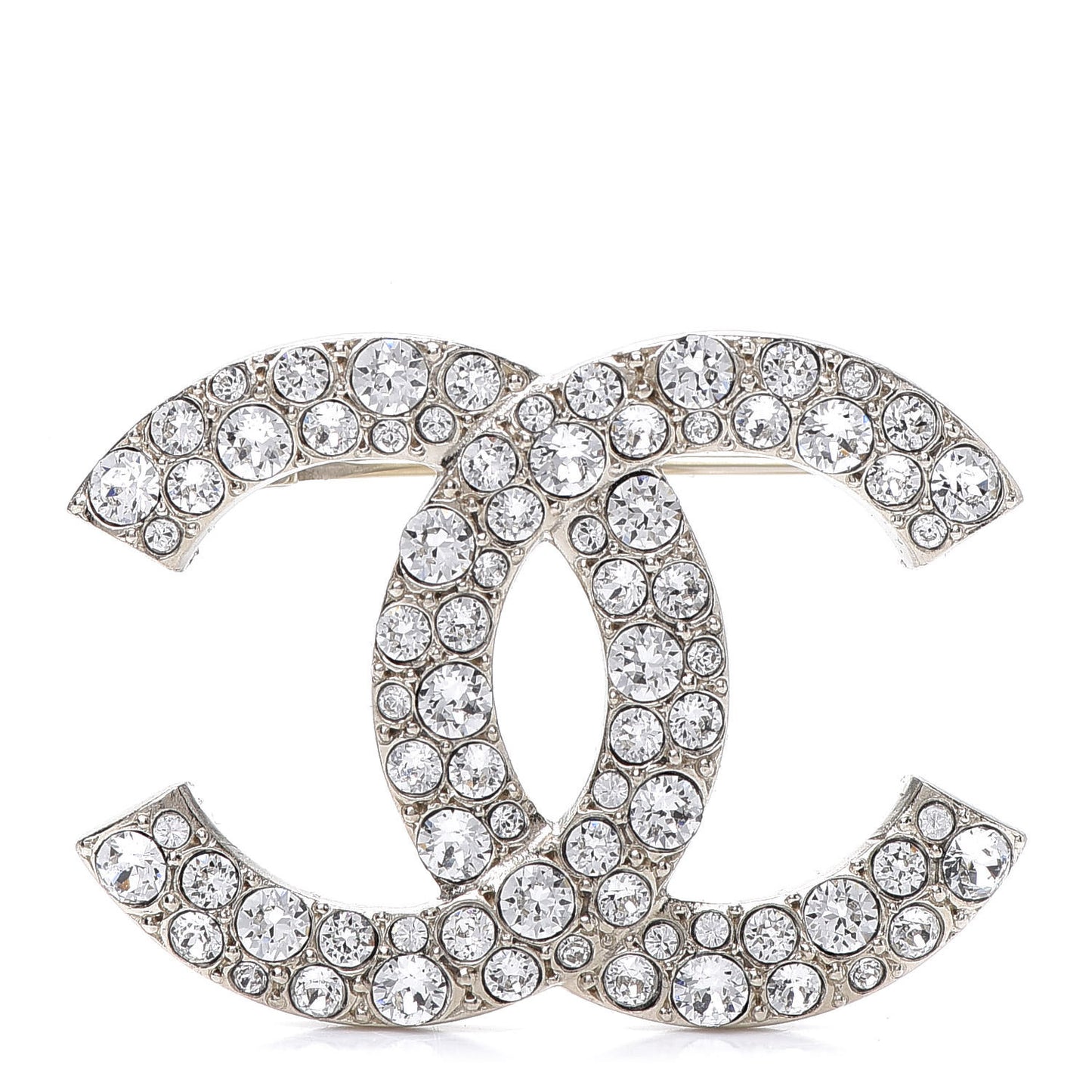 Crystal Palais Garnier CC Brooch Gold