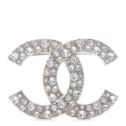 Chanel Crystal Palais Garnier CC Brooch Gold 1 of 5