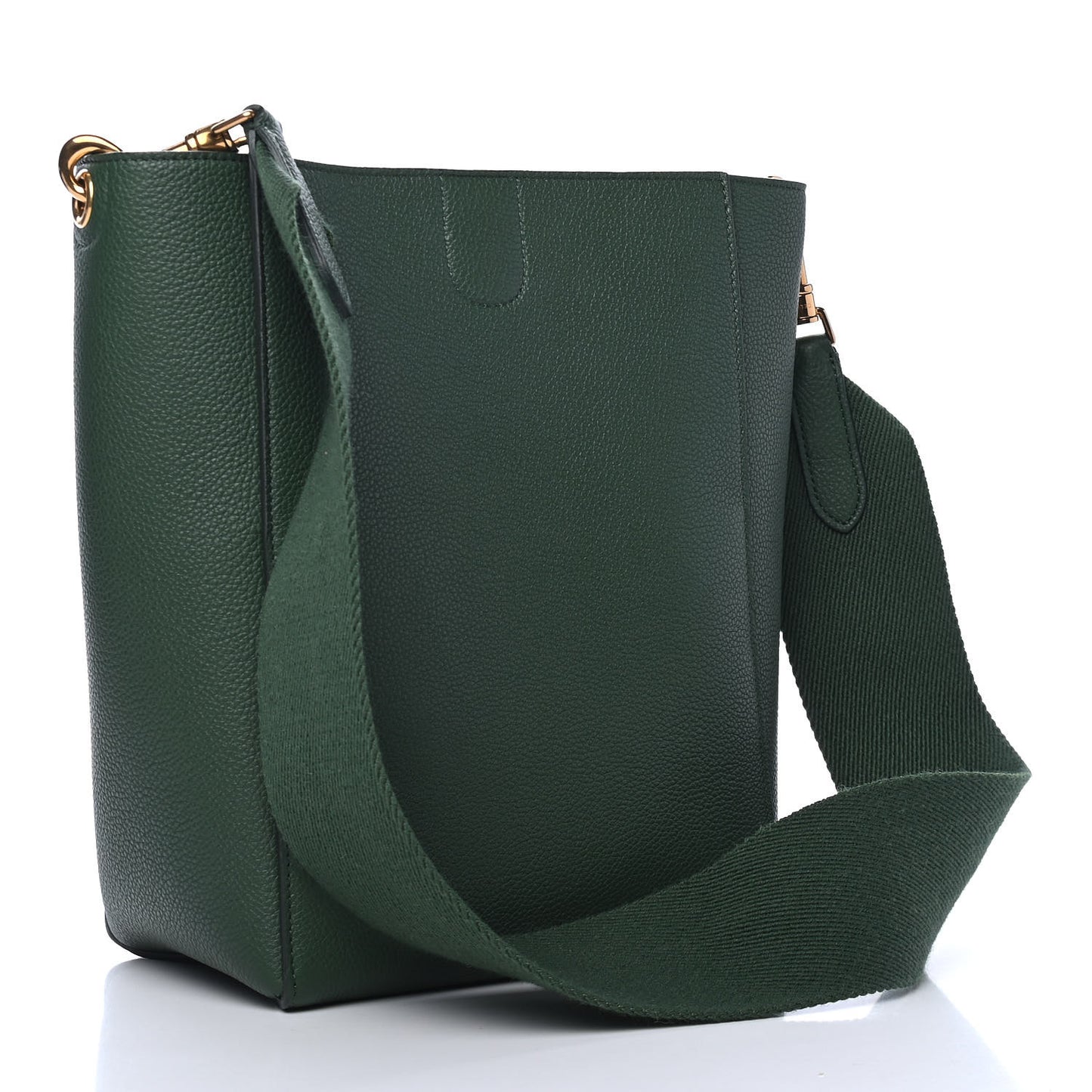 Soft Grained Calfskin Small Sangle Bucket Bag Amazone